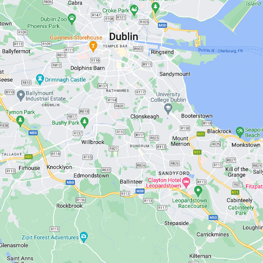 South Dublin map